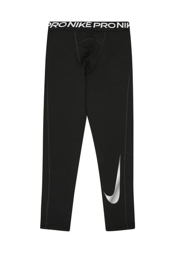 NIKE Pantaloni sportivi  nero / bianco