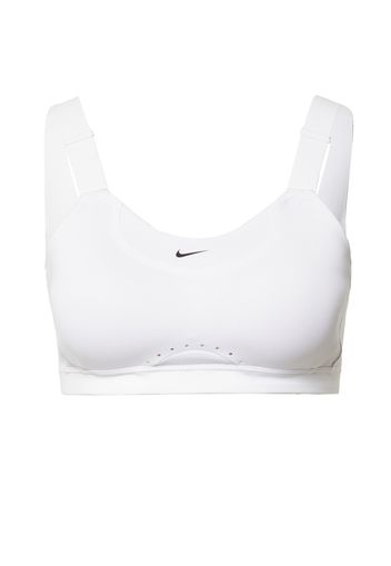 NIKE Reggiseno sportivo 'Alpha'  nero / bianco