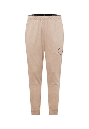 NIKE Pantaloni sportivi  beige / rosa / nero