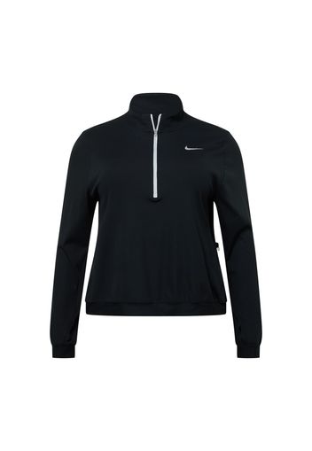 NIKE Felpa sportiva  nero / bianco