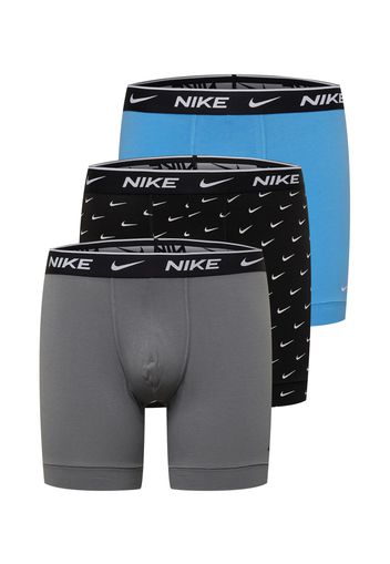 NIKE Pantaloncini intimi sportivi  blu ciano / grigio / nero / bianco