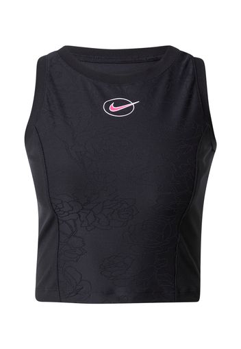 NIKE Top sportivo  rosa / nero / bianco