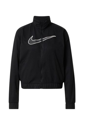 NIKE Giacca sportiva  nero / bianco