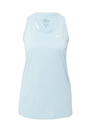 NIKE Top sportivo  blu chiaro / bianco