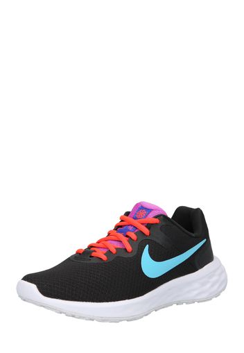 NIKE Scarpa da corsa 'Revolution 6'  blu chiaro / arancione scuro / rosa / nero