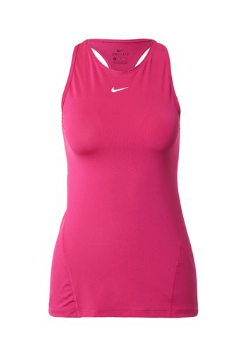 NIKE Top sportivo  rosa scuro / bianco