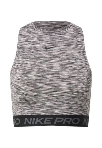 NIKE Top sportivo  pietra / nero / bianco sfumato