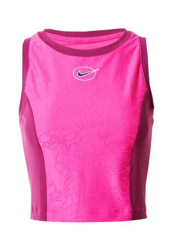 NIKE Top sportivo  bacca / rosa