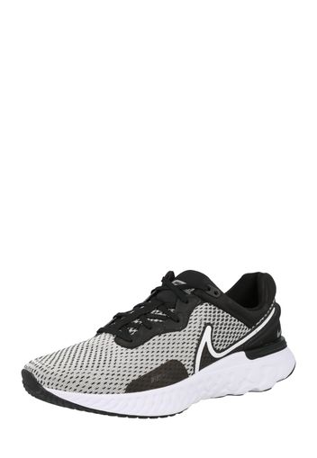 NIKE Scarpa da corsa 'React Miler 3'  nero / bianco