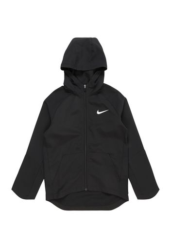 NIKE Giacca sportiva  nero / bianco