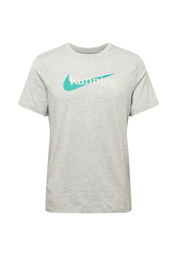 NIKE Maglia funzionale  turchese / grigio chiaro / bianco