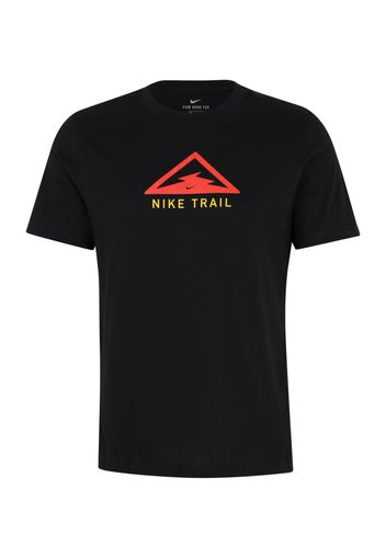 NIKE Maglia funzionale 'Trail'  giallo / rosso / nero