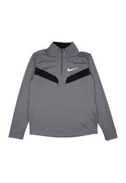 NIKE Felpa sportiva  grigio / nero / bianco