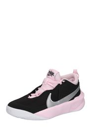 NIKE Scarpa sportiva 'Team Hustle D 10'  nero / rosa chiaro / grigio / bianco