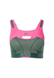 NIKE Reggiseno sportivo 'Alpha'  verde / rosa