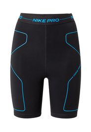 NIKE Pantaloni sportivi  nero / blu neon