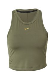 NIKE Top sportivo 'ONE LUXE'  oliva / arancione chiaro