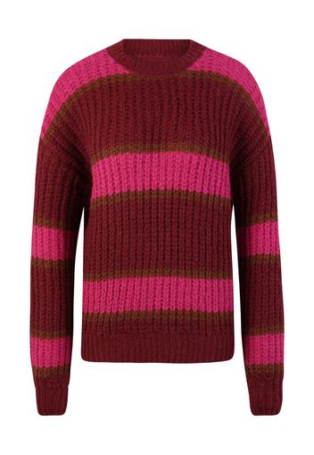 Noisy May Tall Pullover 'ADELE'  marrone / rosa / rosso vino