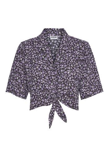 Noisy may Camicia da donna 'Joe'  antracite / grigio chiaro / sambuco