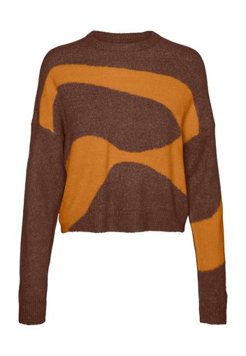 Noisy may Pullover 'Swirl'  marrone / cognac