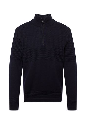 NORSE PROJECTS Pullover 'Fjord Bubble Yoke'  navy