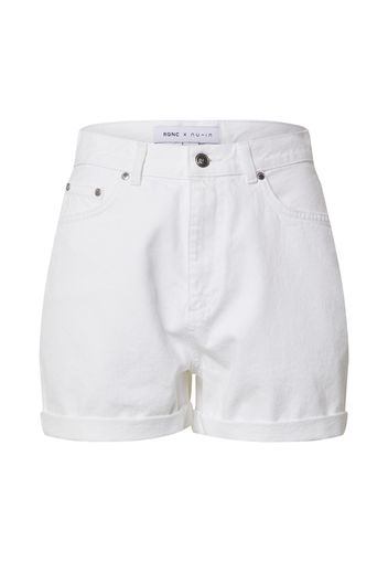 NU-IN Jeans 'Roll Up Denim Shorts'  bianco