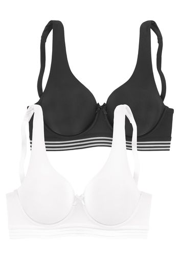 NUANCE Reggiseno  nero / bianco