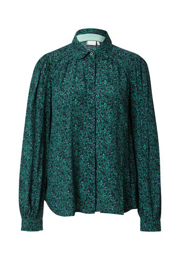 NÜMPH Camicia da donna 'NUCHRISTI'  nero / verde / blu chiaro