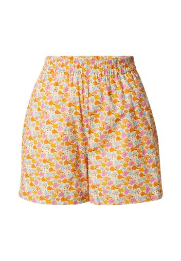 NÜMPH Pantaloni 'CARLYLE'  giallo pastello / arancione / fucsia / blu chiaro