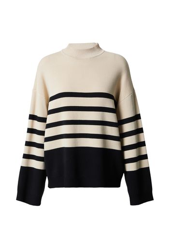 NÜMPH Pullover 'GHITA'  beige / nero