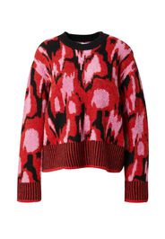 NÜMPH Pullover 'NUANIKKI'  rosa chiaro / rosso chiaro / nero