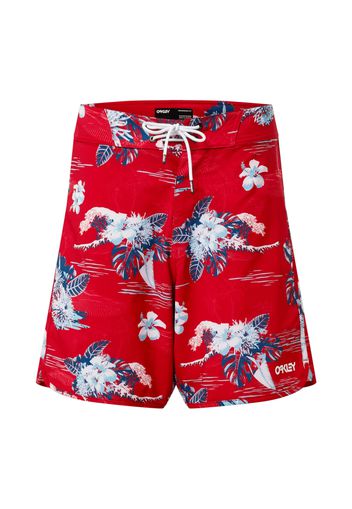 OAKLEY Pantaloncini da surf  rosso / blu cielo / blu chiaro / bianco