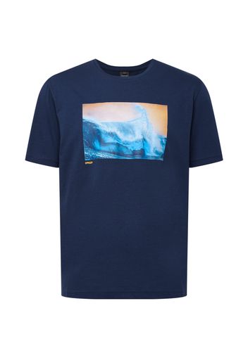 OAKLEY Maglia funzionale 'POSTCARD'  navy / turchese / zafferano / azzurro