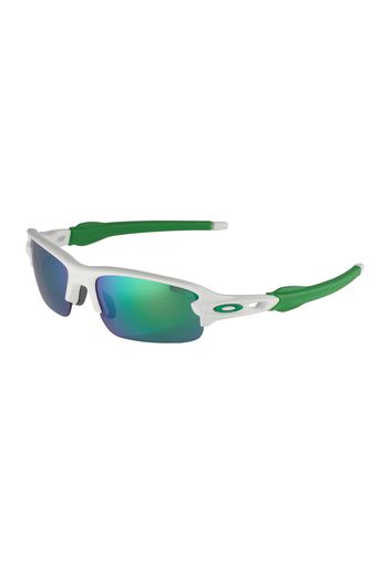 OAKLEY Occhiali sportivi 'FLAK'  bianco / verde