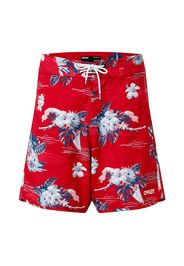 OAKLEY Pantaloncini da surf  rosso / blu cielo / blu chiaro / bianco