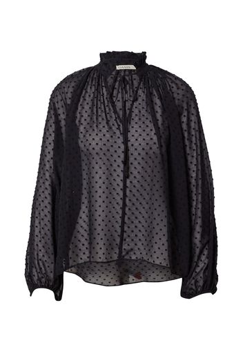 Oasis Camicia da donna 'Dobby'  nero