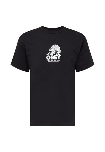 Obey Maglietta 'Unite'  nero / bianco