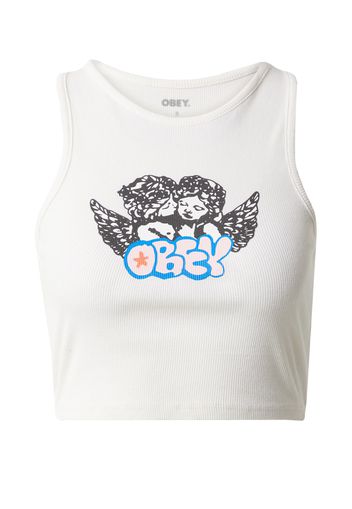 Obey Top 'CHEEK KISS'  blu / arancione pastello / nero / bianco