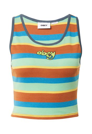 Obey Top 'MIA'  azzurro / ocra / giallo / menta