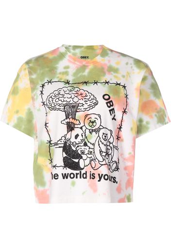 Obey Maglietta 'The world is yours'  kiwi / salmone / nero / bianco