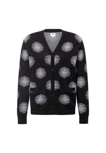 Obey Giacca di felpa 'Oval'  nero / bianco