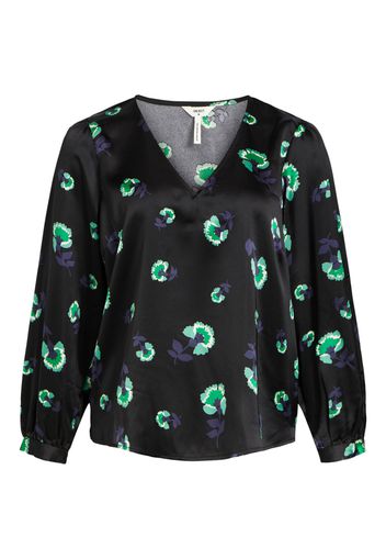 Object Curve Camicia da donna 'AGAFIA'  verde sfumato / nero