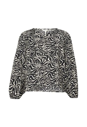 Object Curve Camicia da donna 'LEONORA'  nero / bianco