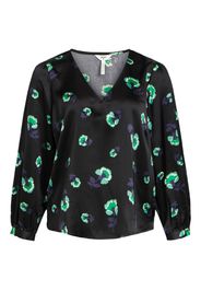 Object Curve Camicia da donna 'AGAFIA'  verde sfumato / nero