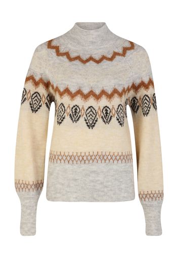 OBJECT Tall Pullover 'NOELLA'  beige / marrone / grigio / nero