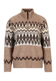 OBJECT Tall Pullover  crema / marrone / marrone scuro