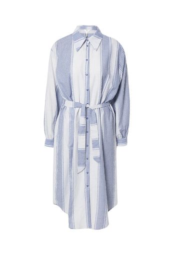 OBJECT Abito camicia 'MALINA'  blu notte / bianco / azzurro