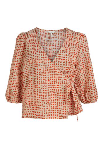 OBJECT Camicia da donna 'OFELIA'  crema / rosso