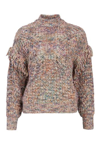 OBJECT Pullover 'FLEUR'  rosa pastello / blu / arancione scuro