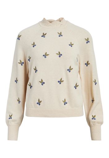 OBJECT Pullover 'Laney'  beige / blu / verde erba